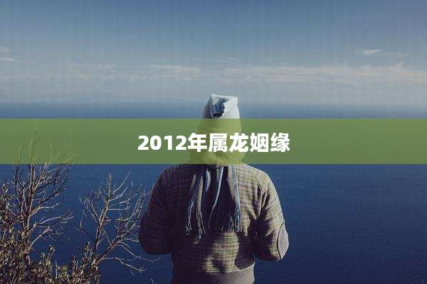 2012年属龙姻缘