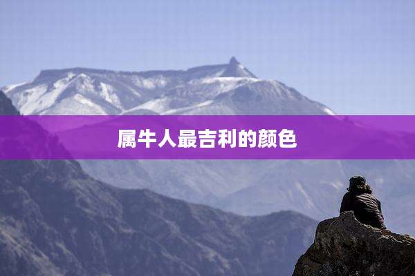 属牛人最吉利的颜色