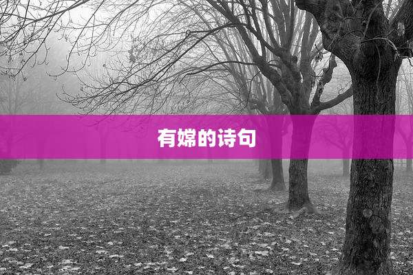 有嫦的诗句