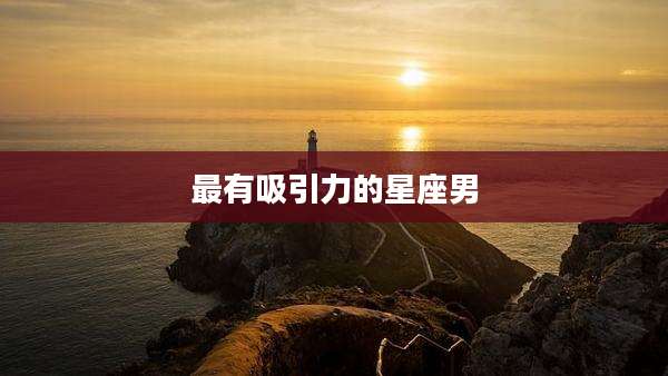最有吸引力的星座男