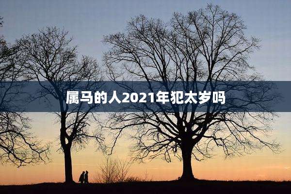 属马的人2021年犯太岁吗