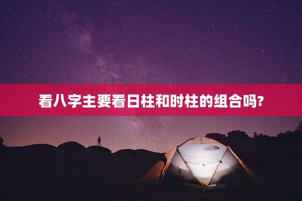 看八字主要看日柱和时柱的组合吗?