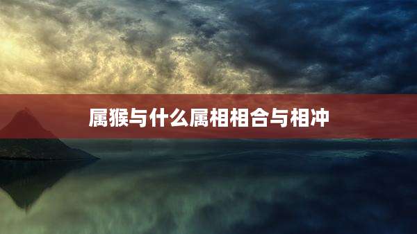 属猴与什么属相相合与相冲