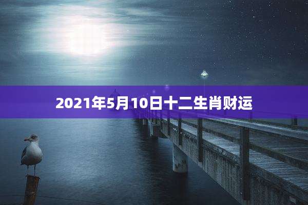 2021年5月10日十二生肖财运