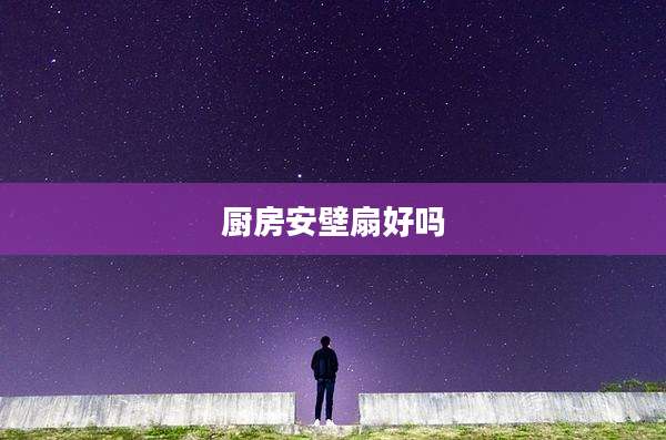 厨房安壁扇好吗