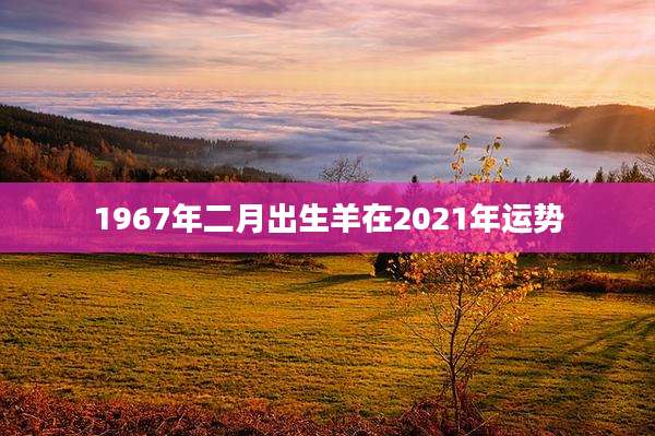1967年二月出生羊在2021年运势