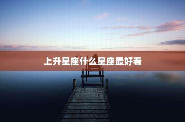 上升星座什么星座最好看