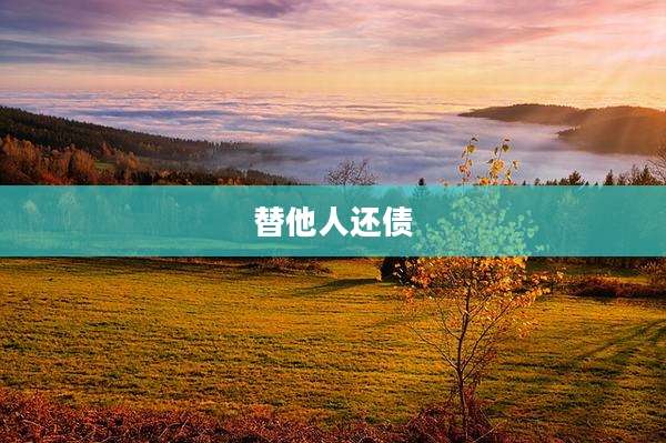 替他人还债