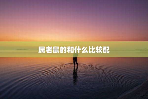属老鼠的和什么比较配