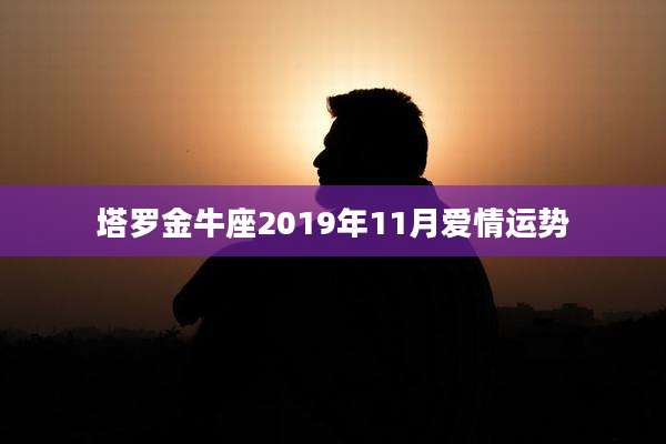 塔罗金牛座2019年11月爱情运势