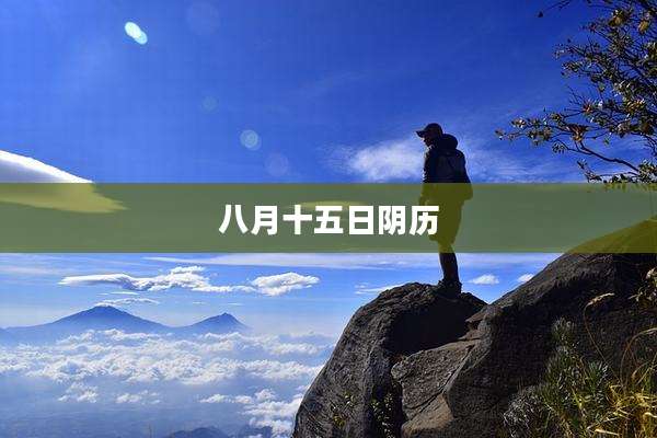 八月十五日阴历