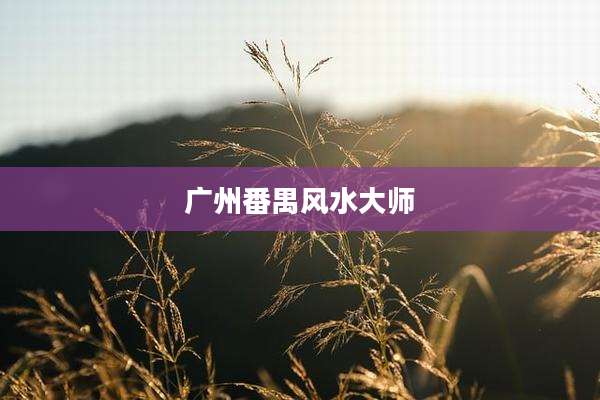 广州番禺风水大师