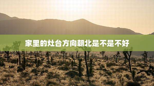 家里的灶台方向朝北是不是不好