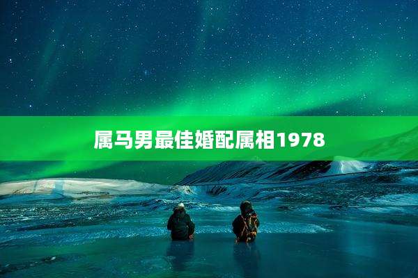 属马男最佳婚配属相1978