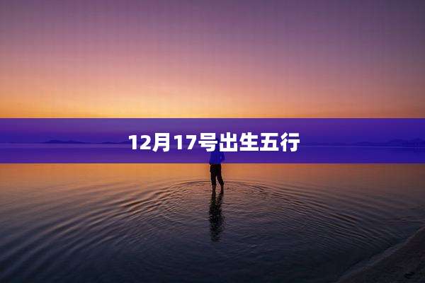 12月17号出生五行