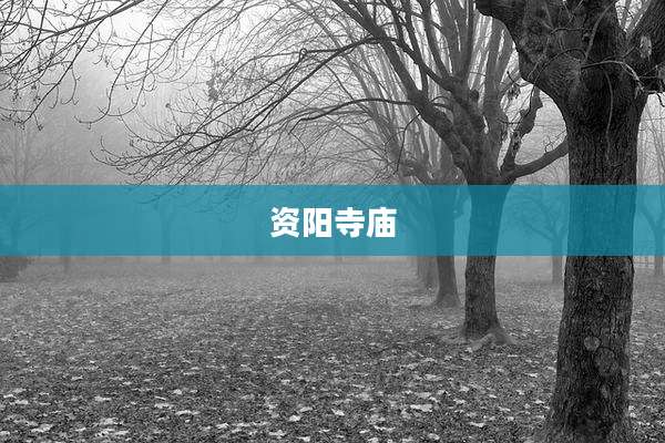 资阳寺庙