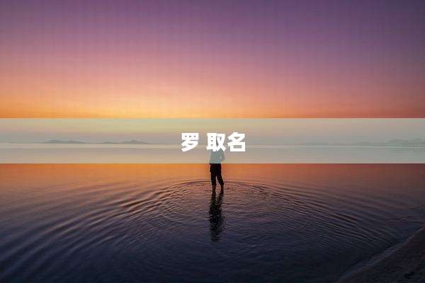 罗 取名