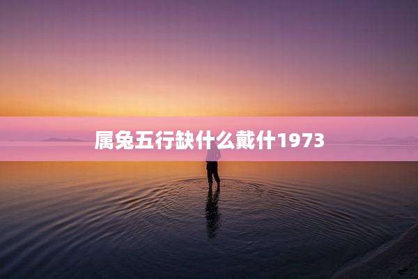 属兔五行缺什么戴什1973