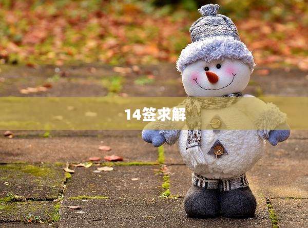 14签求解