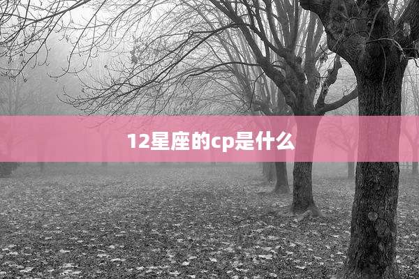 12星座的cp是什么