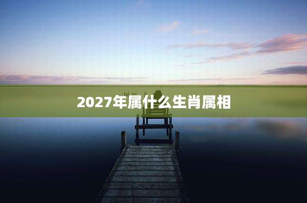 2027年属什么生肖属相