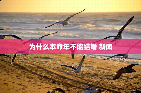 为什么本命年不能结婚 新闻