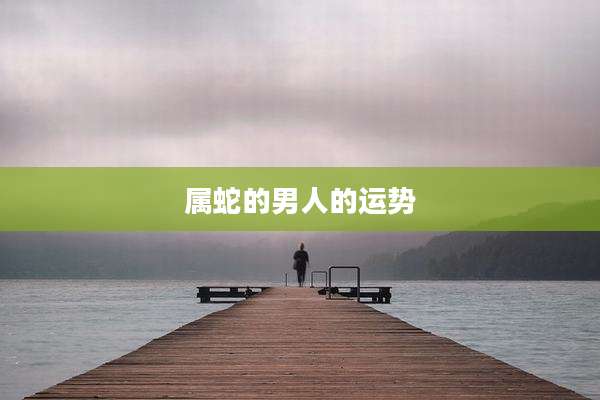 属蛇的男人的运势