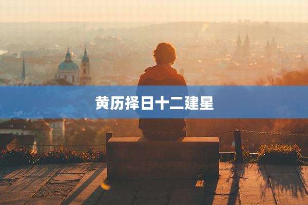 黄历择日十二建星
