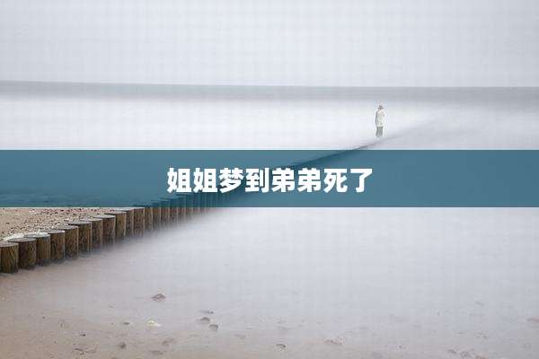 姐姐梦到弟弟死了