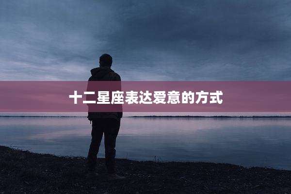 十二星座表达爱意的方式