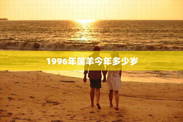1996年属羊今年多少岁