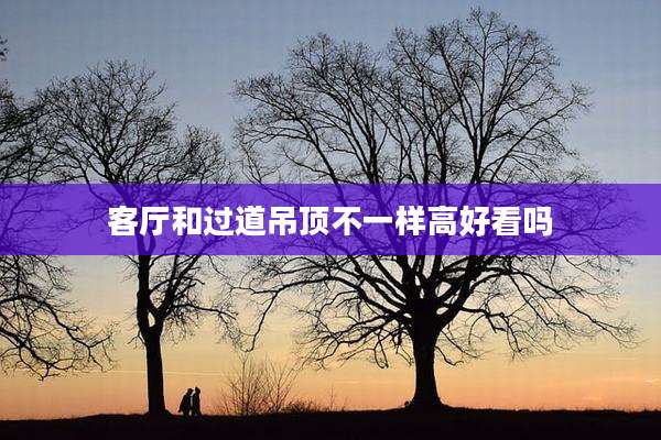 客厅和过道吊顶不一样高好看吗
