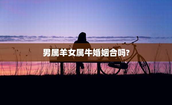 男属羊女属牛婚姻合吗?