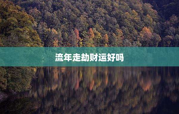 流年走劫财运好吗