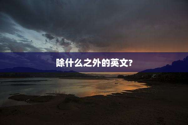 除什么之外的英文?