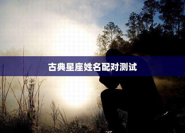 古典星座姓名配对测试