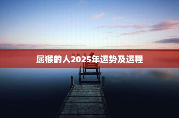 属猴的人2025年运势及运程