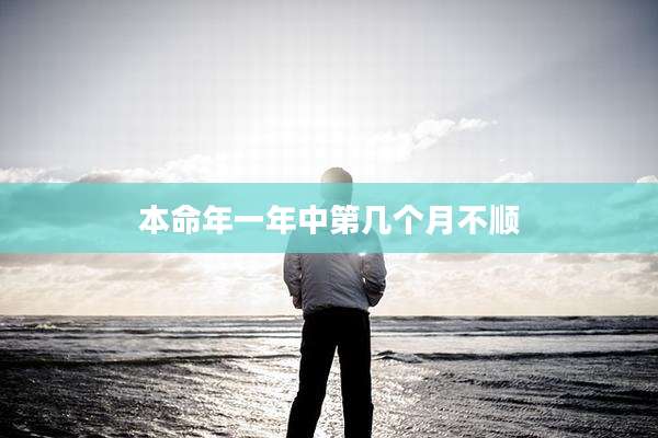 本命年一年中第几个月不顺