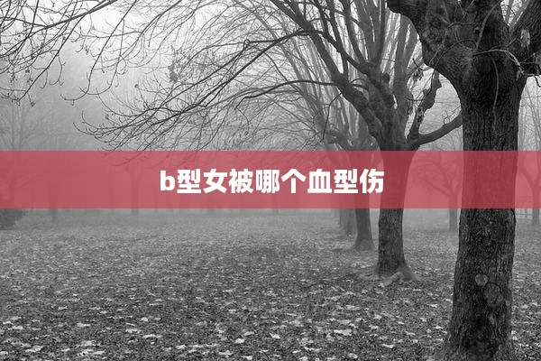 b型女被哪个血型伤