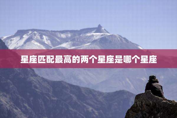 星座匹配最高的两个星座是哪个星座