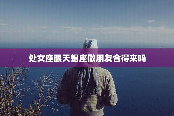 处女座跟天蝎座做朋友合得来吗