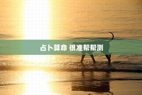 占卜算命 很准帮帮测