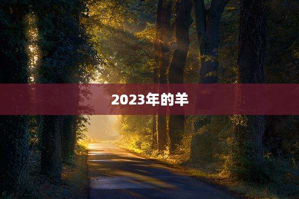 2023年的羊