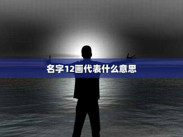 名字12画代表什么意思