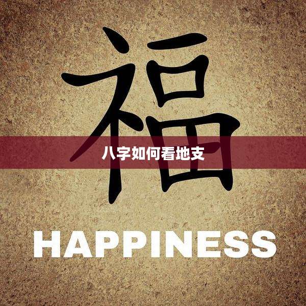 八字如何看地支