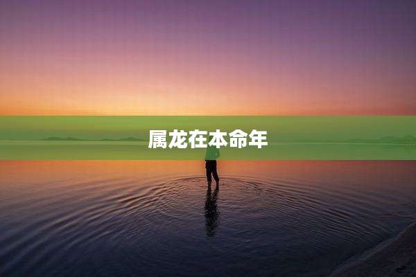 属龙在本命年