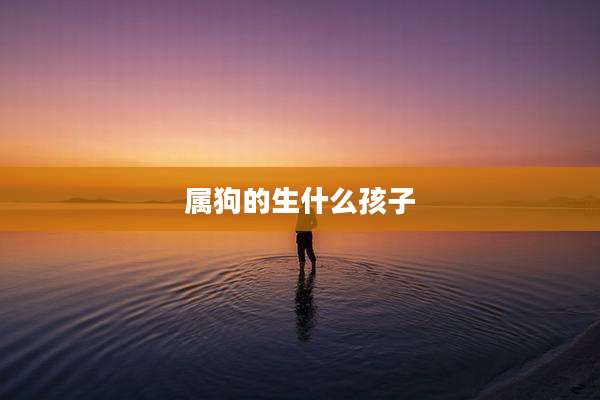 属狗的生什么孩子