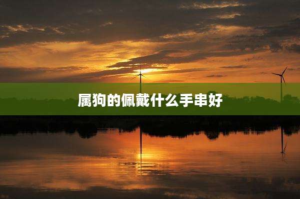 属狗的佩戴什么手串好