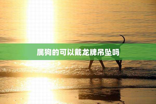 属狗的可以戴龙牌吊坠吗