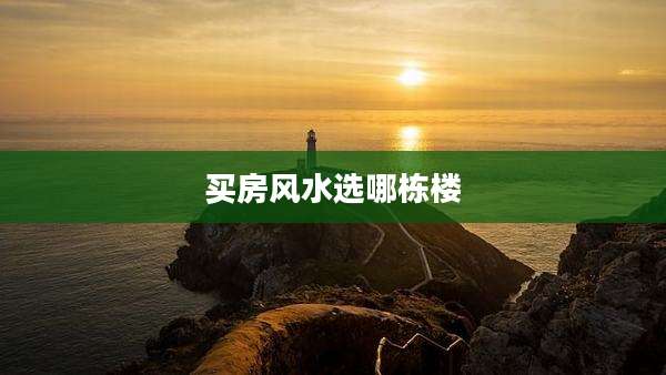 买房风水选哪栋楼